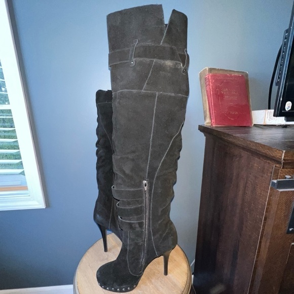 Steven By Steve Madden Black Over the Knee Boots - Picture 4 of 11